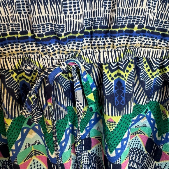 Bebop Multicolor Dress Women’s Large Pockets Tribal Comfort Wrinkle Free - Picture 9 of 12